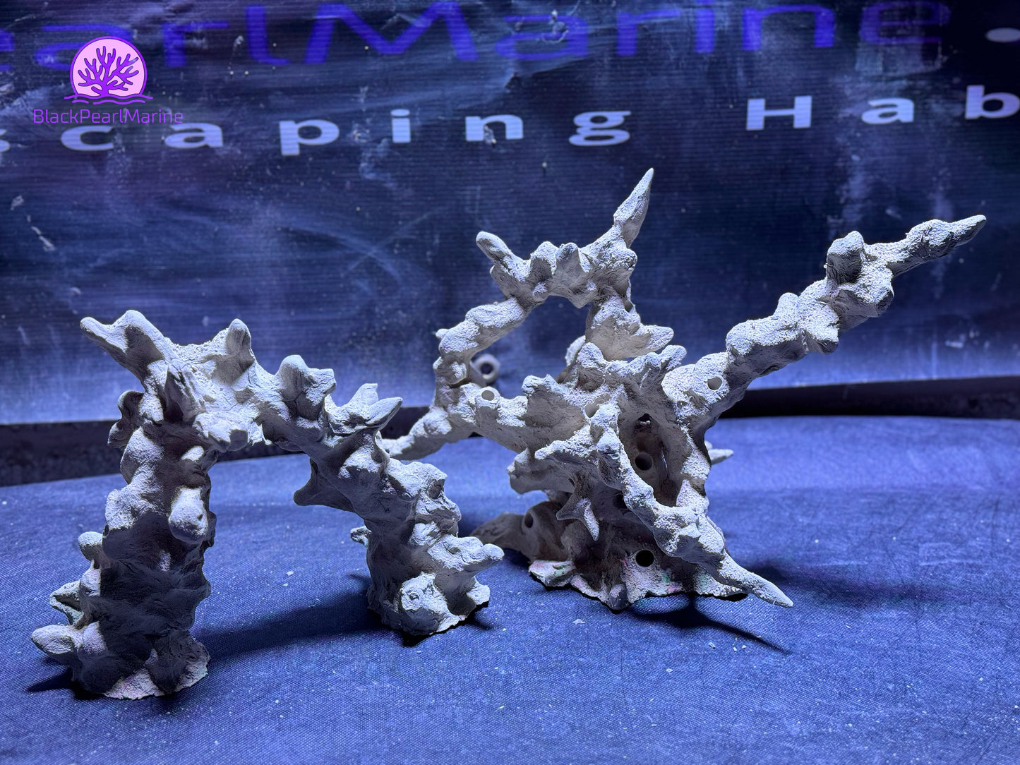 Ceramic Reef Rock Sculpture Set