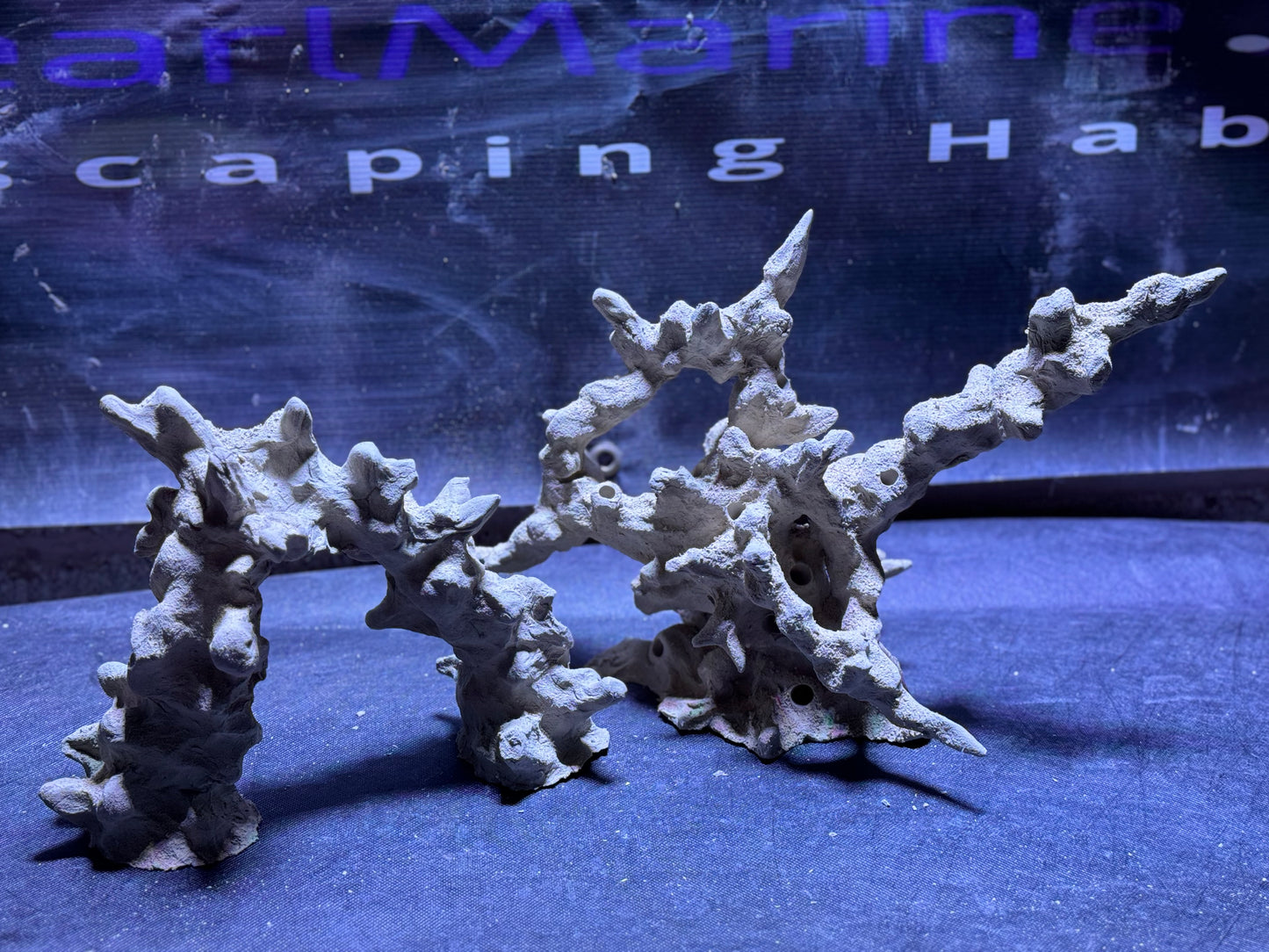 Ceramic Reef Rock Sculpture Set