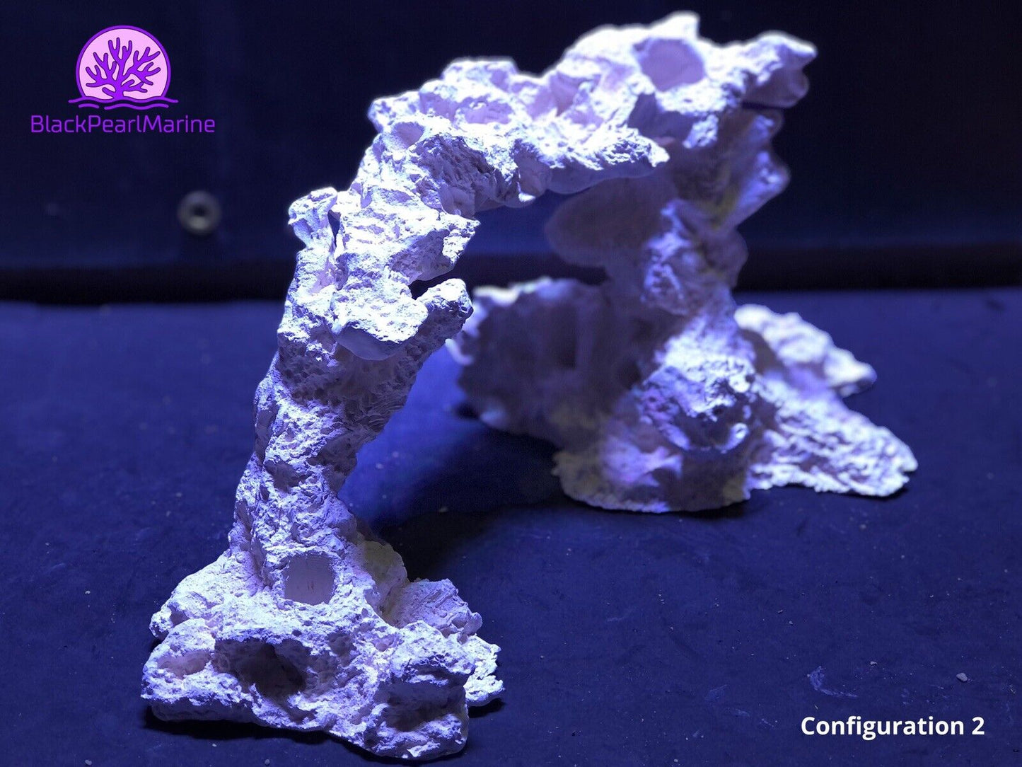 Reef Ceramic White Coral Arch/Habitat MarineFreshwater Aquarium Decoration 4PCS