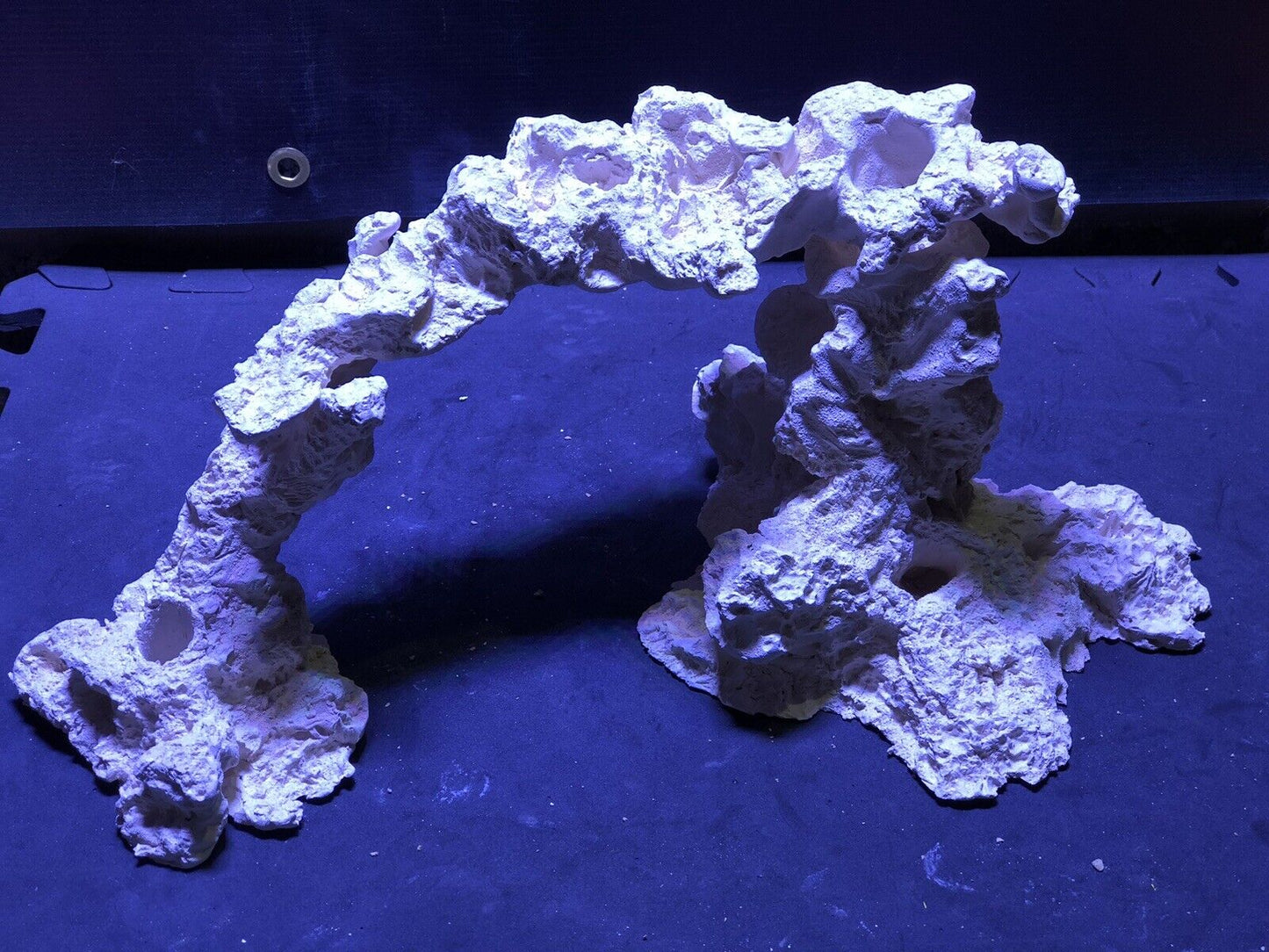 Reef Ceramic White Coral Arch/Habitat MarineFreshwater Aquarium Decoration 4PCS