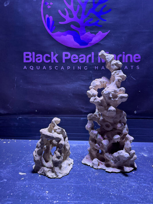 Ceramic Reef Rock Nano Tower + Cave 130.130A (L18cm/H37cm/D18cm)
